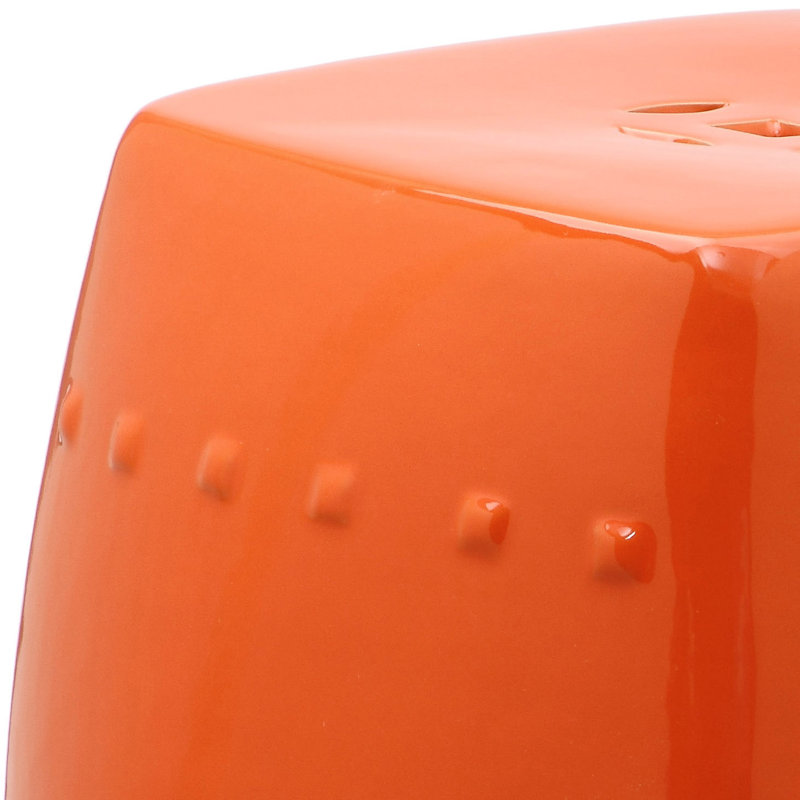 Tabouret de jardin Knudson, Orange