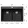 Liven SILGRANIT 33" L x 22" W Double Basin Drop-In/Undermount Kitchen Sink