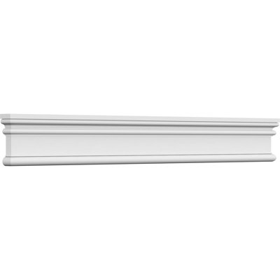 Endurathane Bedford Crosshead, 61" Bottom Width x 62 1/8" Top Width x 3 1/2"H x 7/8"P, Factory Primed