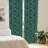 Palm Leaf Semi-Sheer Rod Pocket Curtain Panels-45208036-45212764