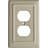 Architectural 1-Gang Duplex Outlet Standard Wall Plate-113025350-128261297
