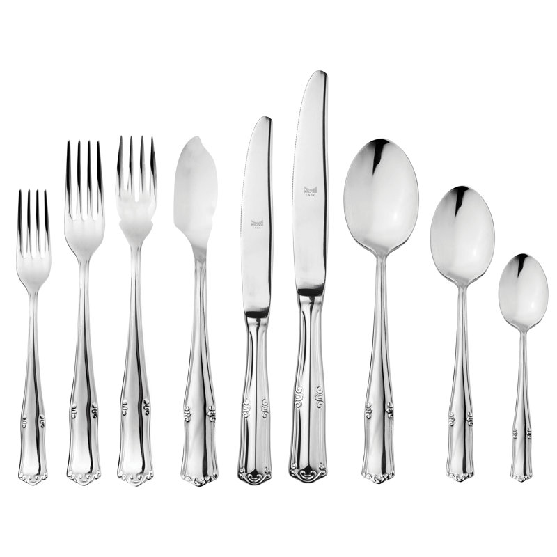 Bavaria 54 - Piece Stainless Steel Flatware Set - Service for 6