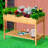 Outsunny 43X18x30in Raised Garden Bed With 8 Pockets And Shelf-1222291513