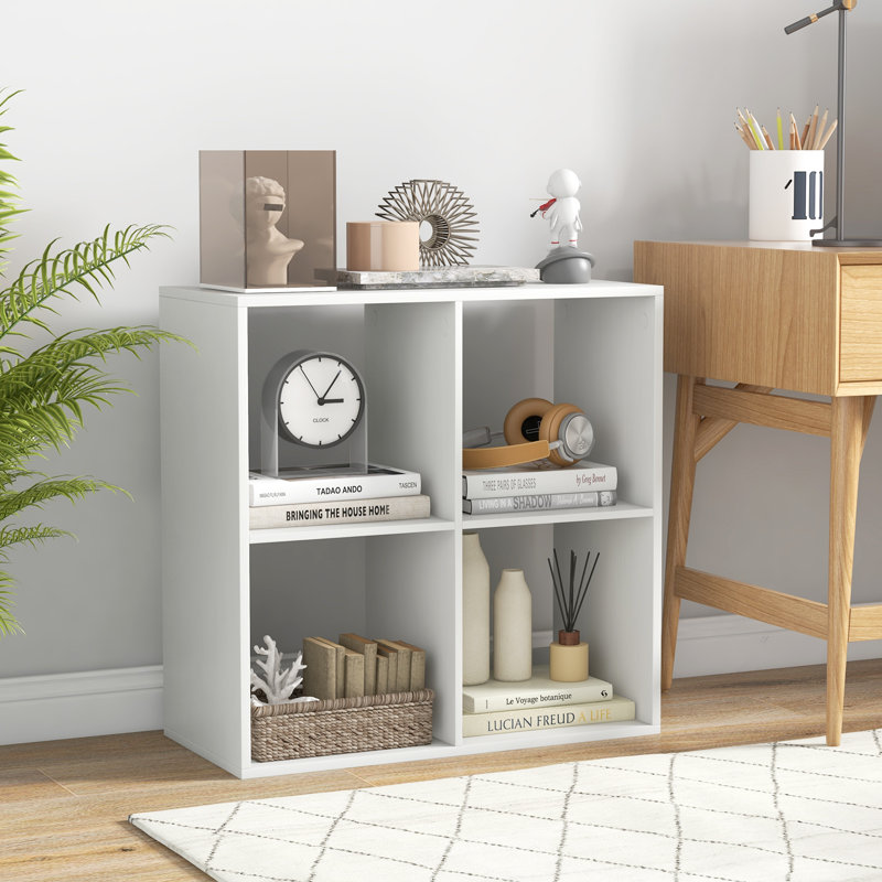 Seyram 27.56cm H Cube Bookcase, (2 Shelves) 27.56cmH x 70cmW x 13cmD