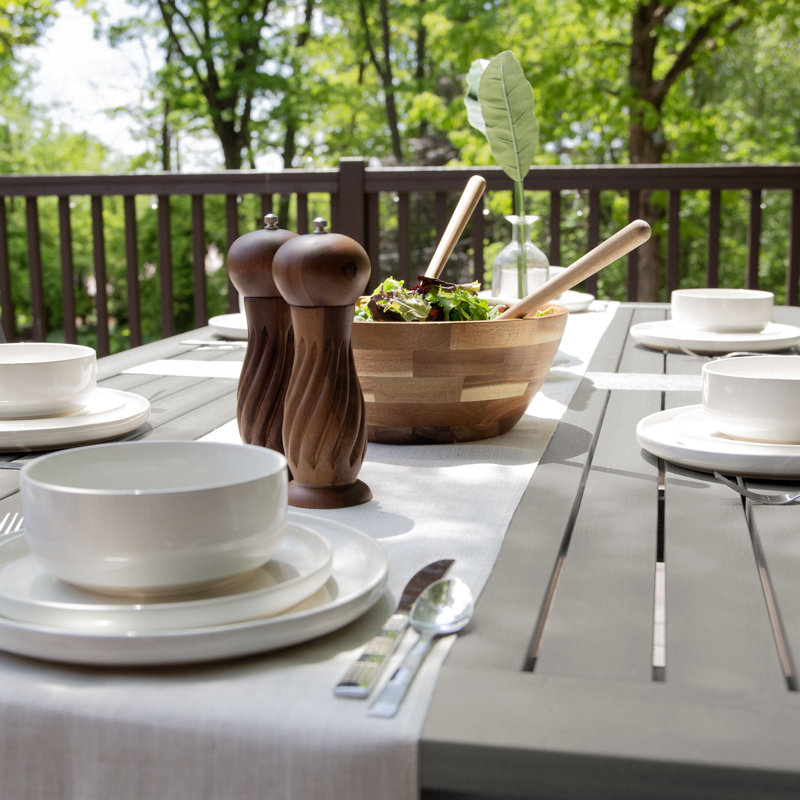 Ensemble repas pour 6 personnes Kile, Gris havre, L 84 po x l 42 po x H 30 po