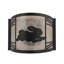 Rabbit On The Loose 1 - Light Flush Mounted Sconce