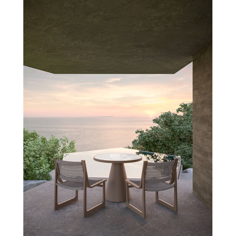 Leon Dining Table Dekton Top, Bronze, Helena