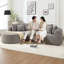 Canapé modulaire 109 pouces Cloud, canapé désossé pour le salon, canapé modulaire en velours côtelé avec méridienne en L, canapé moderne compressé dans une boîte, rembourrage en mousse à mémoire de forme-1119177996