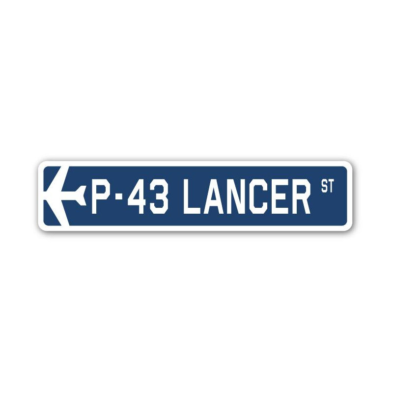 Plaque de rue Brandes P-43, H 8 po x l 36 po x P 1 po