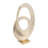 Zarielle Modern Gold Aluminum Abstract Sculpture - 20" Decorative Metal Accent for Home or Office