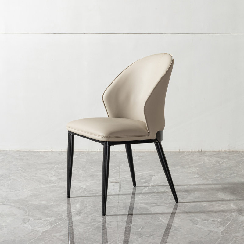 Chaise de salle à manger avec dossier au design unique, ensemble de 2 chaises seulement, sans les tables