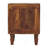 Wood Louvre Bedside Unit,Brown,2-Drawers-76684653