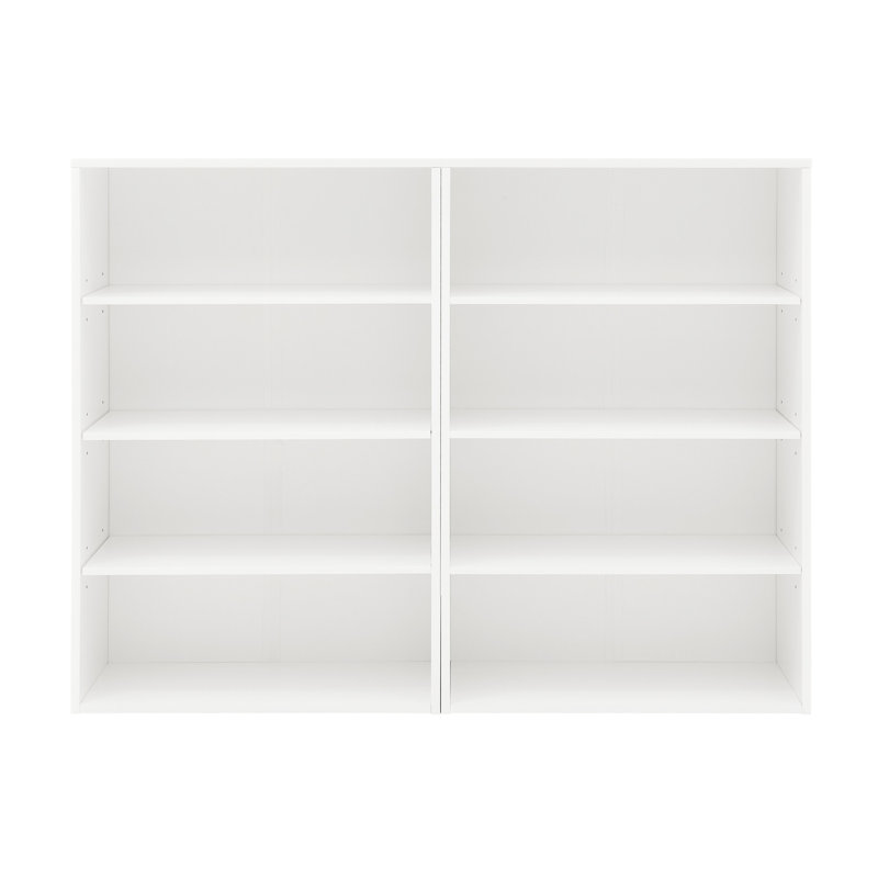 Bibliothèque à 8 niveaux pour CD, chambre multifonctionnelle, hauteur de tablette réglable, conception détachable, matériau, tablette de 11,8 po de largeur avec réglage de la hauteur de 1,26 po, chambre à coucher