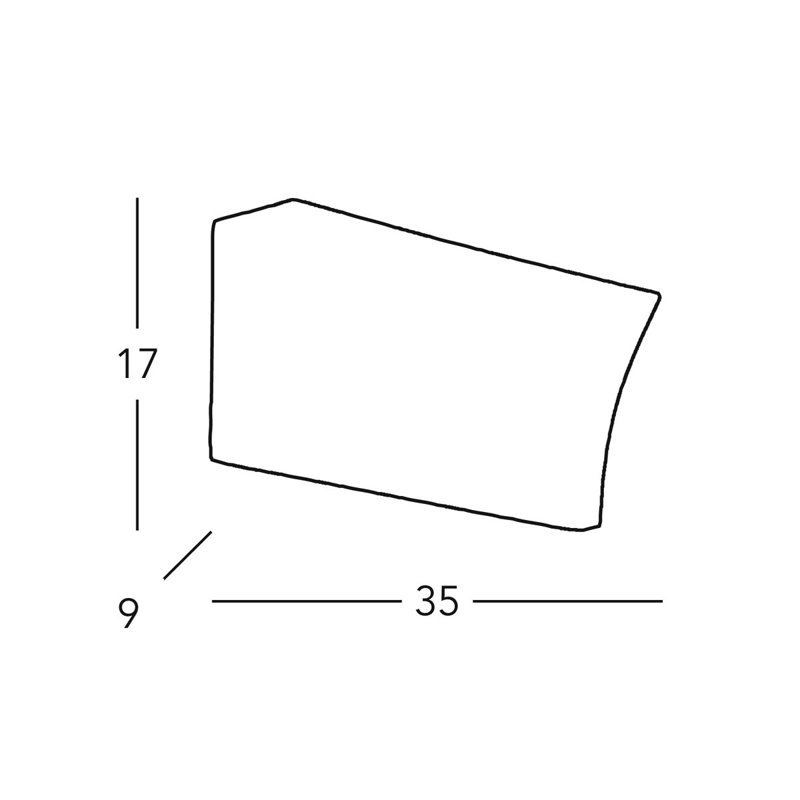 Delon 1 - Light Flush Mount, 17cm H x 35cm W x 9cm Projection