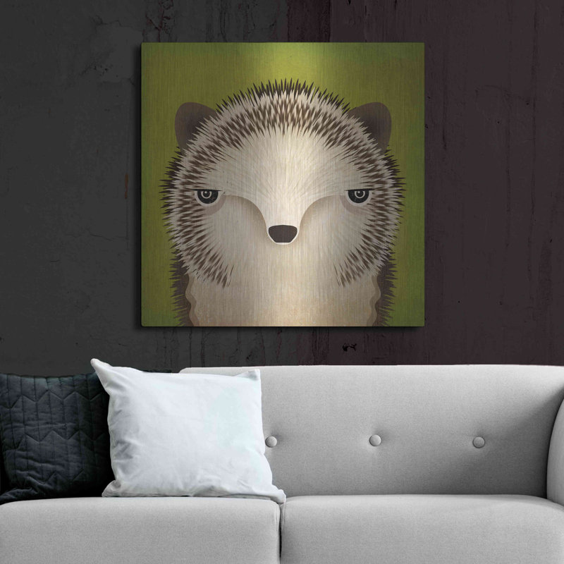 Luxe Baby Art «Baby Hedgehog» par Ryan Fowler, rencontre «Baby Hedgehog» par Ryan Fowler, H 36 po x l 36 po