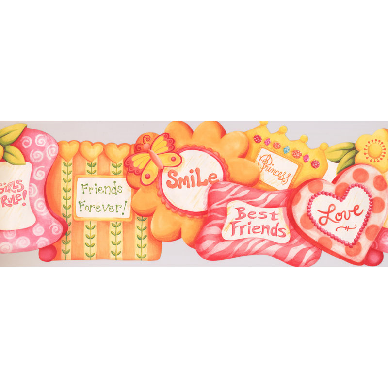 Bordure murale filles règle Princess Love Friends