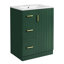 Meuble-lavabo de 24 pouces avec lavabo, 2 tiroirs et porte à fermeture douce-1355943589