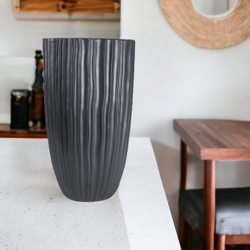 Jamella Ceramic Jar, Black