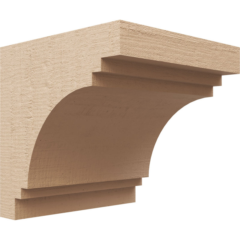 Bois de cèdre brut Pescadero, Corbeau Thane, brun clair apprêté, H 10 po x l 10 po x P 10 po