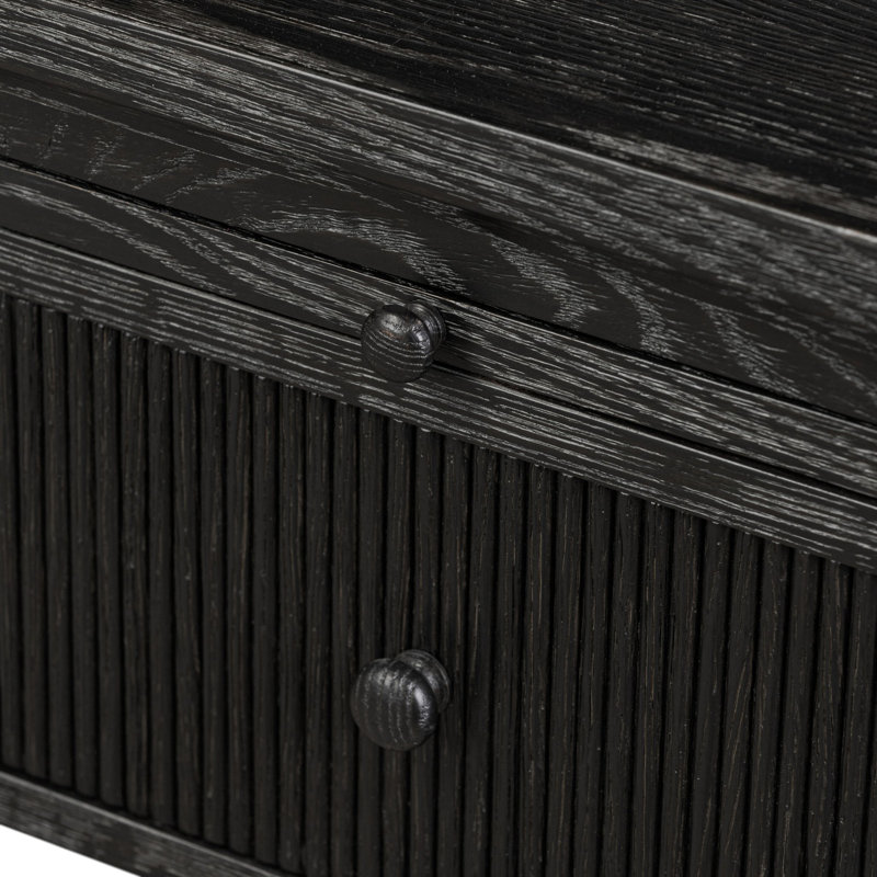 Bush Executive Desk, Distressed Black Oak