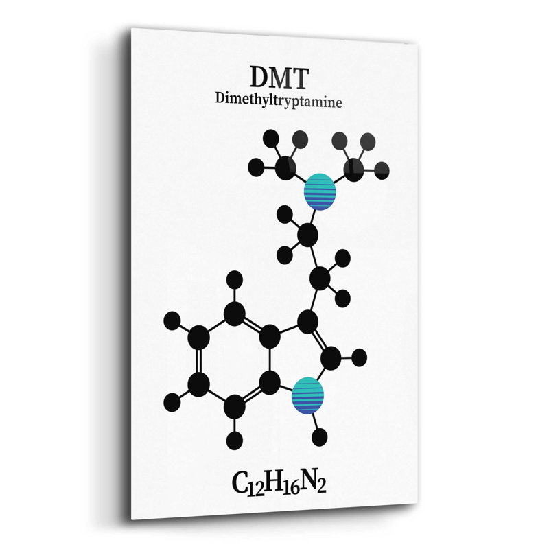 «DMT Molecule 2» par Maxim - impression sans cadre, H 16 po x l 12 po x P 0,13 po