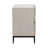 Silvia 2-Drawer Rubberwood Nightstand, Light Gray