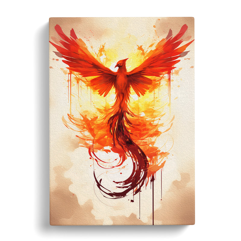 Phoenix Minimalism No.2 - No Frame Print, 50cm H x 35cm W x 3cm D