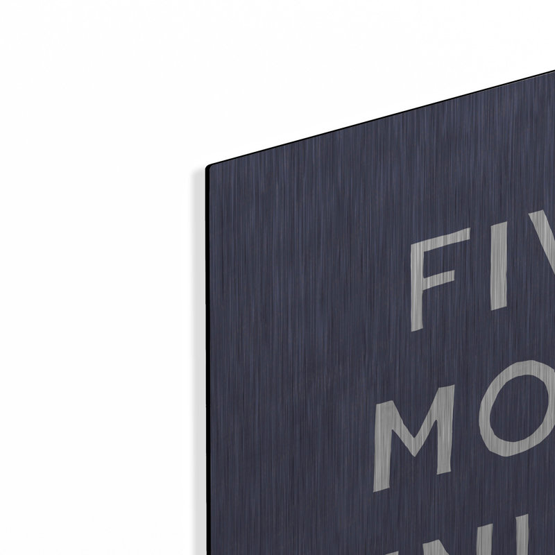 Latitude Run® «Five More minutes» par Linda Woods, art mural en métal, H 24 po x l 24 po