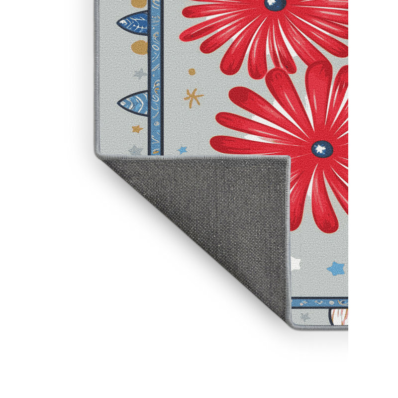 Tapis vacances des fêtes The Holiday Aisle®, Rectangulaire 2 pi x 3 pi
