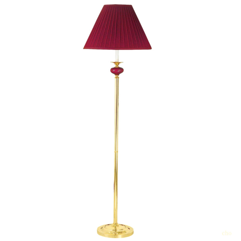 Ensemble de lampes en céramique 3 pièces, lampes sur pied et de table, Rouge, Bourgogne