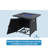 Alyah 28" Propane Gas Fire Pit Table for Outside Patio