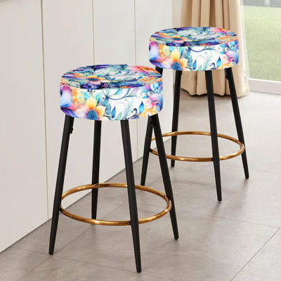 Watercolor Delight Paisley Pattern - Paisley Bar Stools Set Of 2