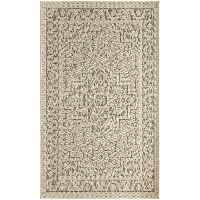 Tapis d'extérieur taupe Gerritt, Rectangulaire 2 pi x 3 pi