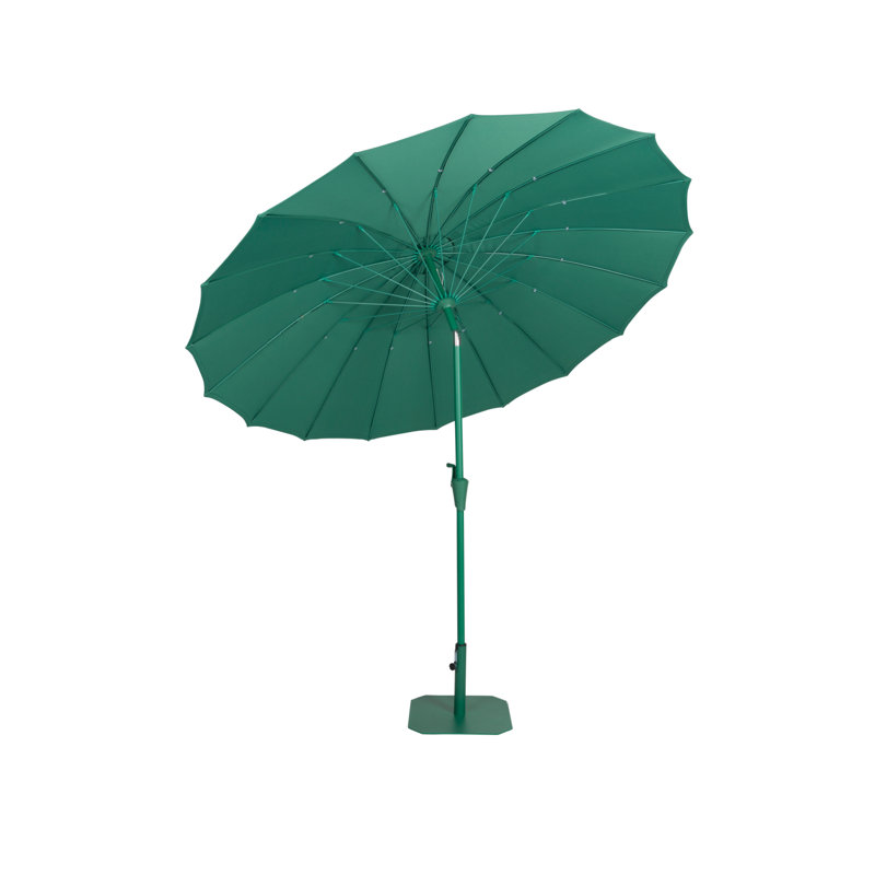 Outdoor Umbrella 98'' W Umbrella, Green