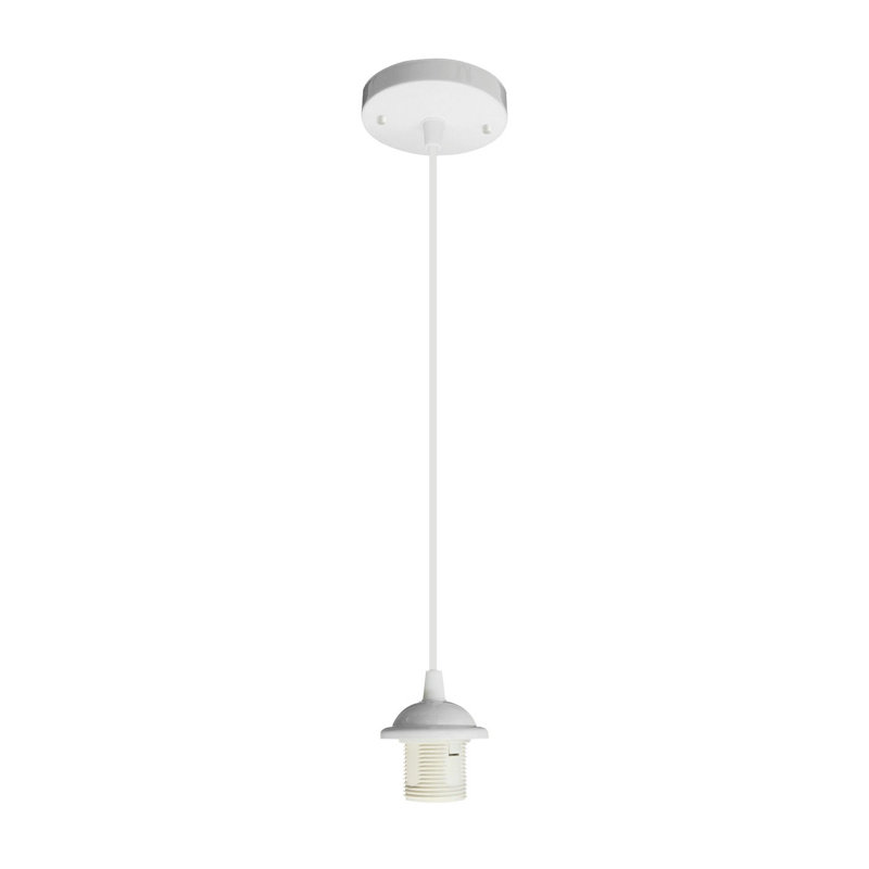 Schiavo 1 - Light Jar Pendant, White, White