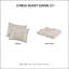 Housse de couette 100% coton taupe pour très grand lit avec une belle broderie, fermeture à boutons, 2 taies décoratives et - qualité, coton, taupe, motif chenille, taies décoratives, qualité, attaches intérieures