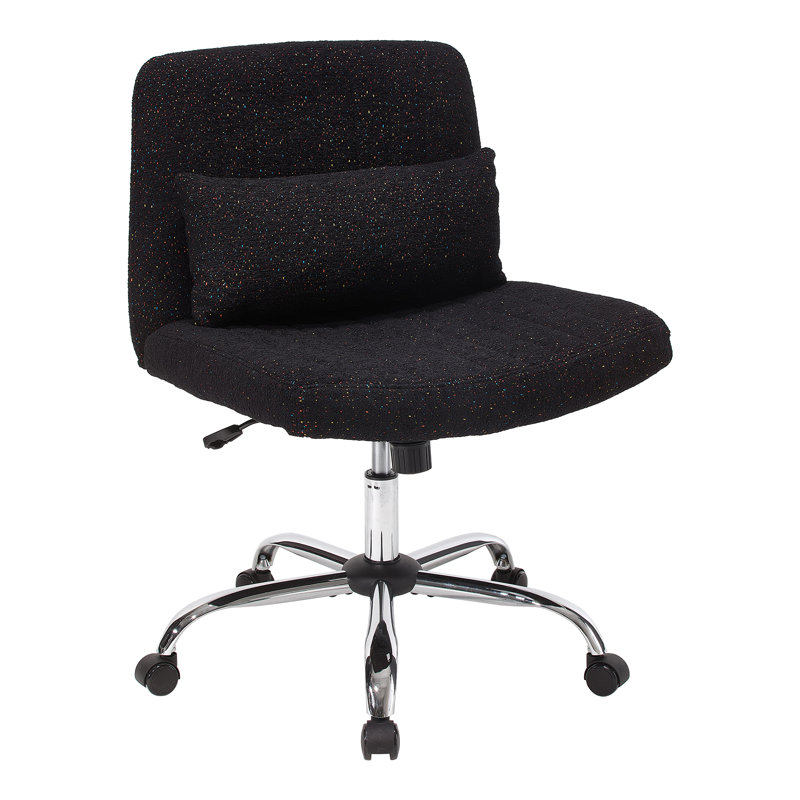 Velvet Criss Cross Office Chair with Wheels