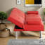 de lit multifonctionnel en cuir rouge de 4 pouces, conception pliante moderne avec dossier réglable pour la maison et le bureau