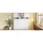 Lit escamotable mural avec grand espace de rangement et rayures