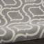 Tapis gris tissé à la machine 5 pi