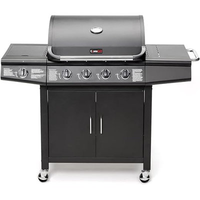 COSMOGRILL Deluxe 4+1 Gas Burner Grill Barbecue incl. Side Burner