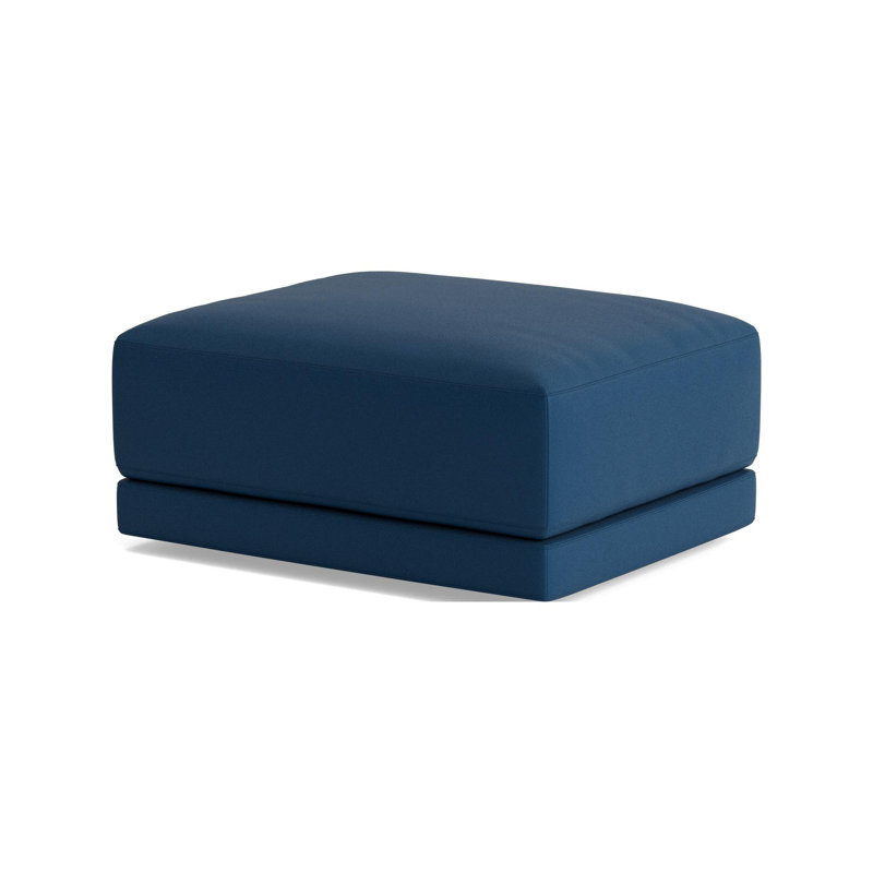 Eva Ottoman, Leather - Deep Blue
