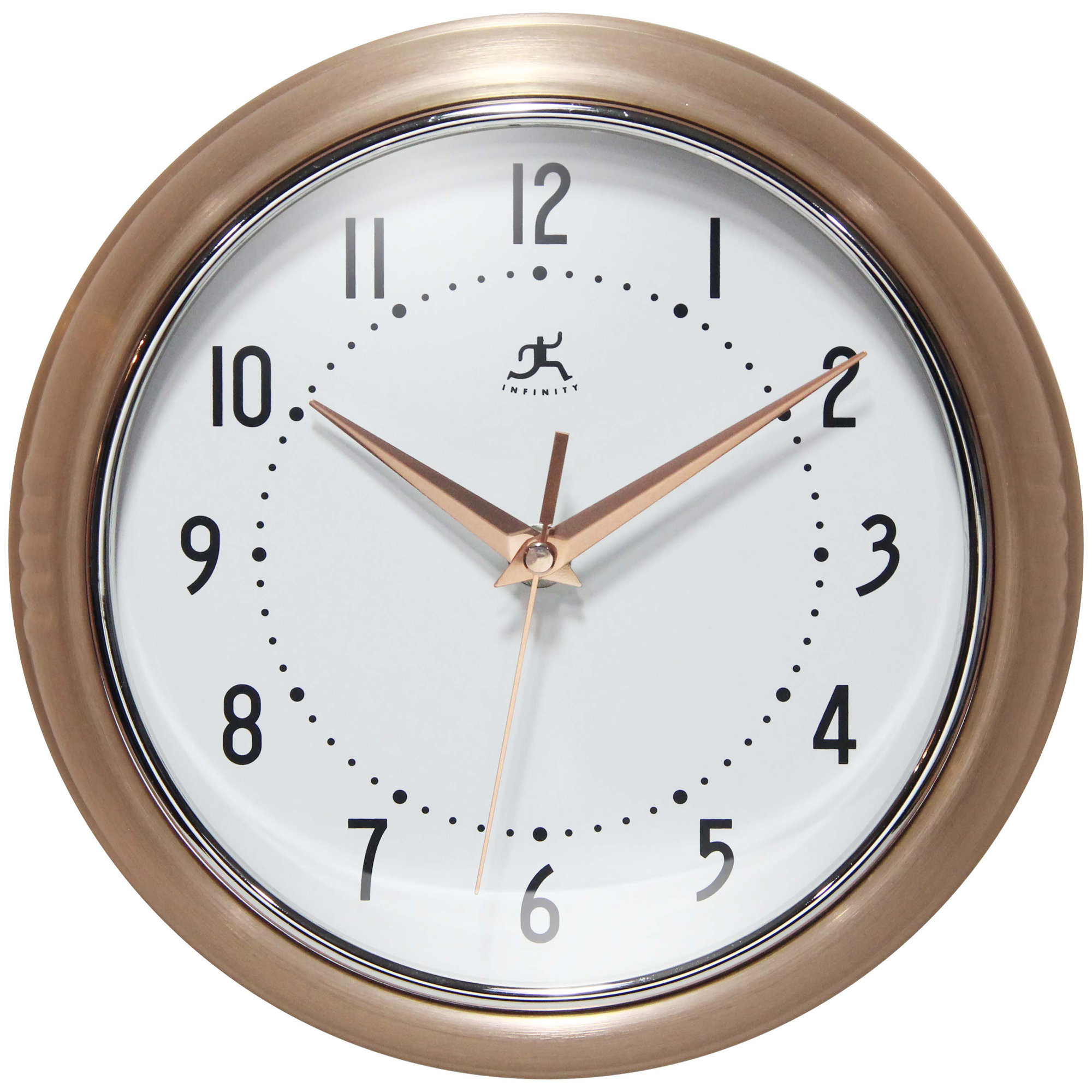 Desdra Metal Wall Clock, Small, Copper