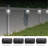 Bell+Howell Solar Deck Fence Lights With Color Changing Mode Feature, Wireless Auto On/off Shut Off