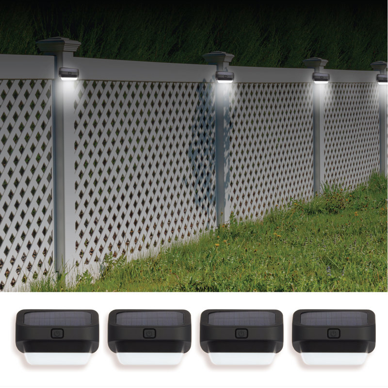 Bell+Howell Solar Powered Color Changing LED Fence Lights Multipack