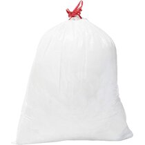 6Rolls Drawstring Small Trash Bags,4 Gallon Thicken Drawstring Small  Garbage Bags for Kitchen,Bathroom,Bedroom,Home,Office Trash Cans，120 Counts