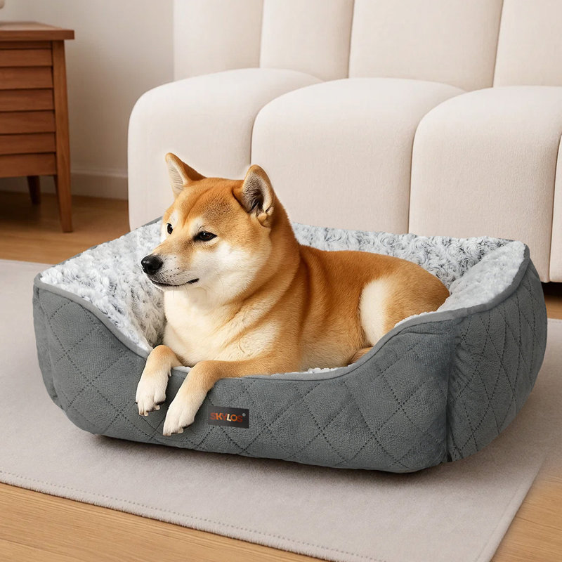 Orthopedic Polyester Pet Bed, 23cm H x 61cm W x 76cm D