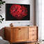 Impression sur toile Blooming Red Dahlia-1855557701