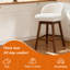 Tabouret de comptoir pivotant H 26 po Martina