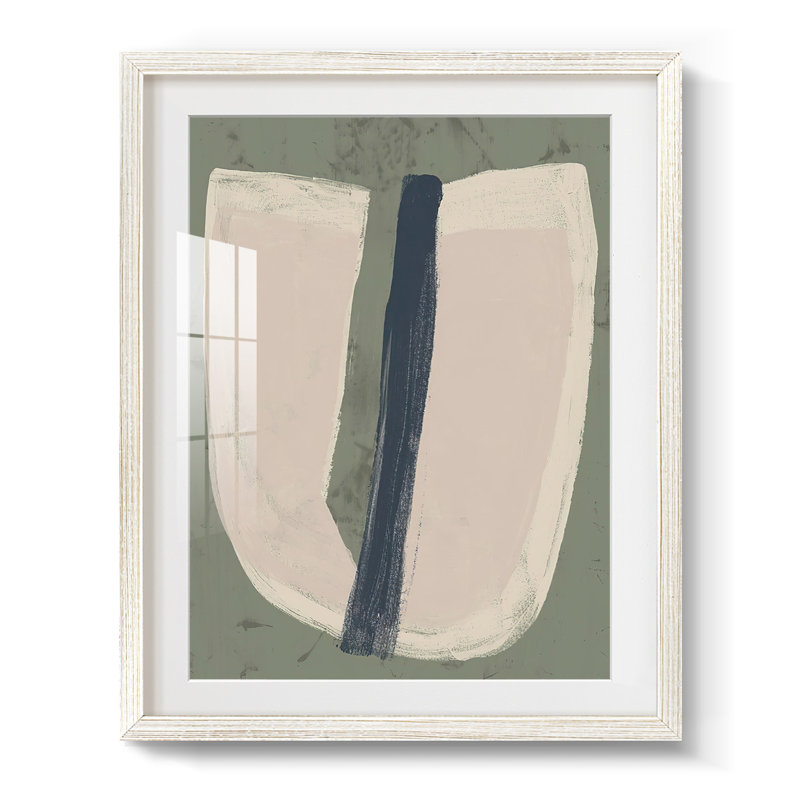 Paper Slice III -Framed Print, 28.5" H x 20.5" W, White